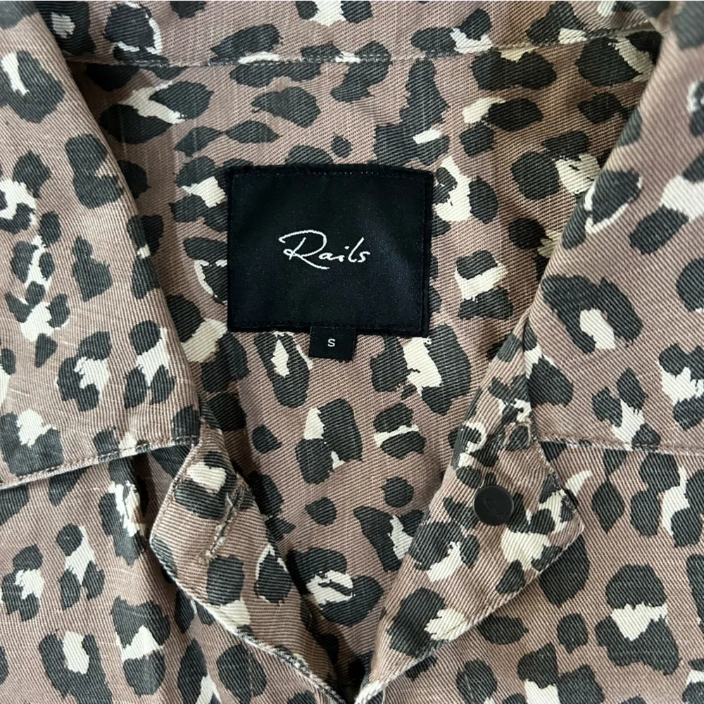 RAILS Steffi Leopard-Print Jacket with Flap Pockets - Picture 4 of 4